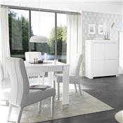 Table de salle à manger 180 cm design blanche ALANO