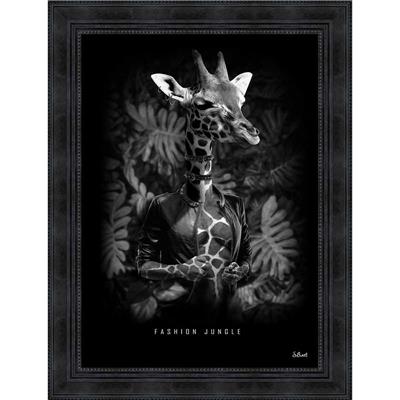 Tableau Sylvain Binet girafe Fashion jungle 63x83