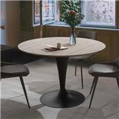 Table ronde extensible couleur bois CESARIO