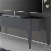 Meuble TV design gris mat laqué VALERONA  Option 1