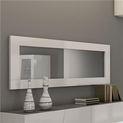 Miroir rectangulaire 180x60 cm blanc laqué design LAUREA