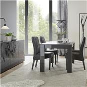 Table extensible design gris laqué PAOLO 3