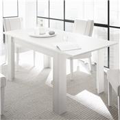 Table extensible design blanc laqué ALANO