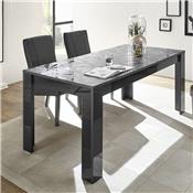 Table extensible 180 gris laqué design PAOLO 3