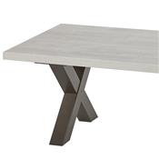 Table de salon contemporaine couleur chêne gris LUCAS