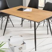 Table scandinave 120 cm couleur chêne APARTE