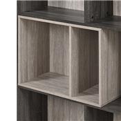 Bibliothèque moderne couleur bois gris SANTORI