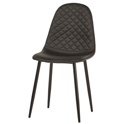 Chaise design noire ICARE (lot de 4)