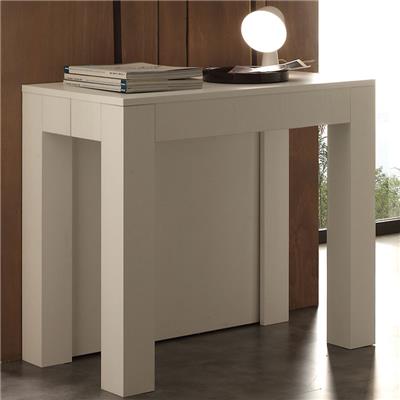 Table console extensible blanche design VIVIANE