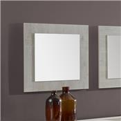 Miroir carré contemporain couleur chêne gris LUCAS