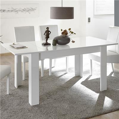 Table à manger 180 extensible design blanche URBAN