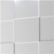 Chambre adulte blanc laqué design TIAVANO lit 180 cm