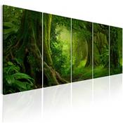 Grand tableau forêt verte Green Forest 200x80