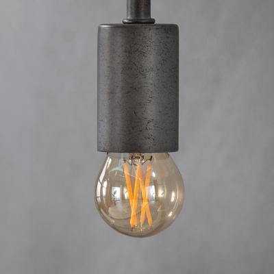 Petite ampoule LED à filament en verre ambré Ø4,5 cm