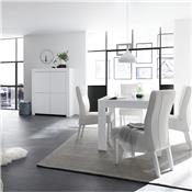 Table extensible 180 cm design blanche ALANO