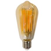 Ampoule à filament LED gouttelette verre ambré 