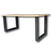 Table industrielle 160 cm couleur bois clair JUMPER