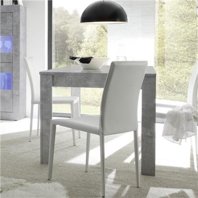 Table 180 cm design effet béton gris clair FOCIA 8