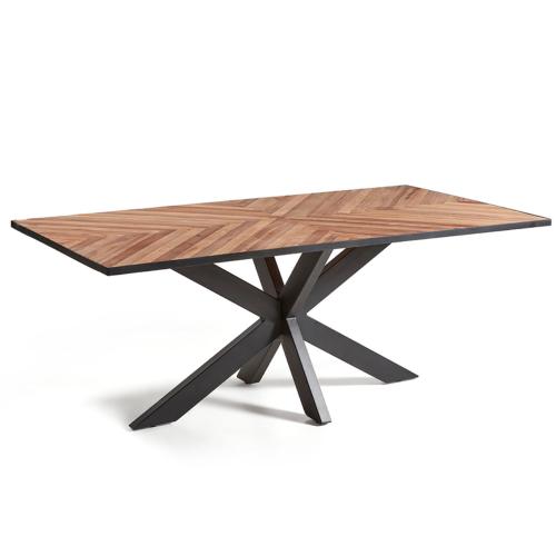 Table 180 cm en bois recyclé contemporaine ALICIA