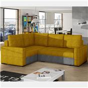 Canapé jaune angle à gauche avec lit CONORA