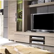Ensemble meuble télé contemporain couleur bois clair VIVIEN