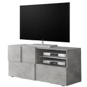 Banc TV 120 cm moderne couleur béton SANDREA 4