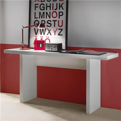 Table console extensible blanche design ZITA
