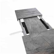 Table extensible 3 mètres grise effet pierre DOMINO