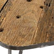Table de salon en bois et métal NEVADA