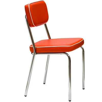 Chaise rouge vintage ELISE (lot de 2)