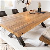 Table en bois et métal industrielle 240 cm TORIA