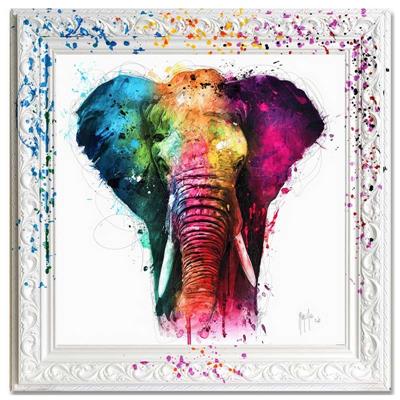 Petit tableau Murciano éléphant Africa pop