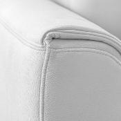 Canapé convertible angle à droite en tissu blanc NOBODY