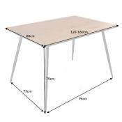 Table extensible 160 cm couleur chêne APARTE