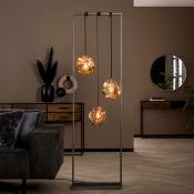 Lampadaire design en verre 3 lampes ROCKY