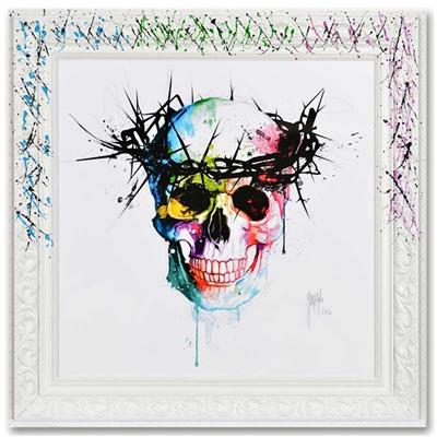 Murciano Jesus Skull reproduction avec cadre, 2 dimensions