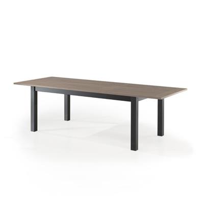 Table avec rallonge 180 cm couleur chêne foncé ESTELLE