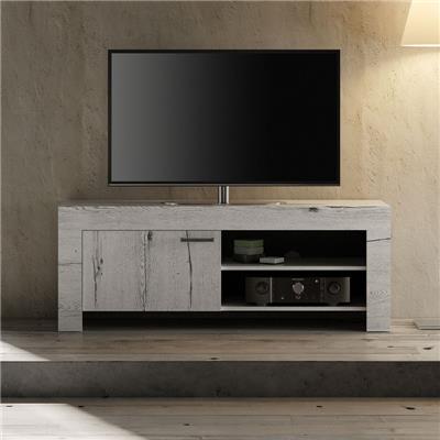 Petit meuble tv couleur chêne blanchi LOGGIA 2