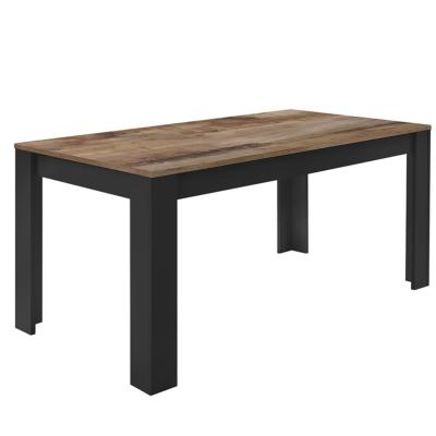 Table 180 cm noire et couleur bois FOCIA 4