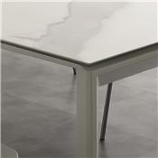 Table extensible en céramique effet marbre EVA