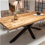 Table à manger en bois et métal 180 cm GALATA