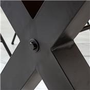 Table en bois et métal industrielle 240 cm TORIA