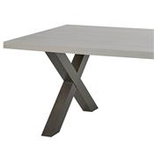 Grande table contemporaine couleur chêne gris LUCAS