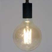 Ampoule LED à filament verre ambré Ø12,5 cm