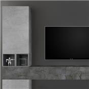 Meuble TV mural design gris ORIAGO