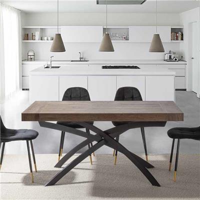Table à rallonge 180 cm couleur bois MAGALIE