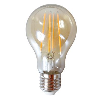 Ampoule à filament LED A60 verre ambré