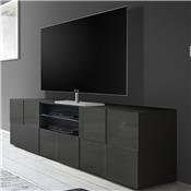Grand ensemble télé gris laqué design SANDREA 2