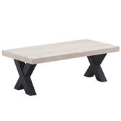 Table basse 130 cm couleur bois naturel EURYDICE