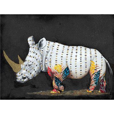 Tableau déco moderne coloré Rhinoceros 90x120